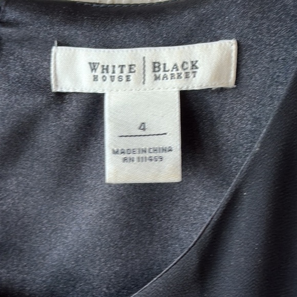 WHBM Bubble Hem Sleeveless Black Cocktail Dress Size 4 - Picture 11 of 14